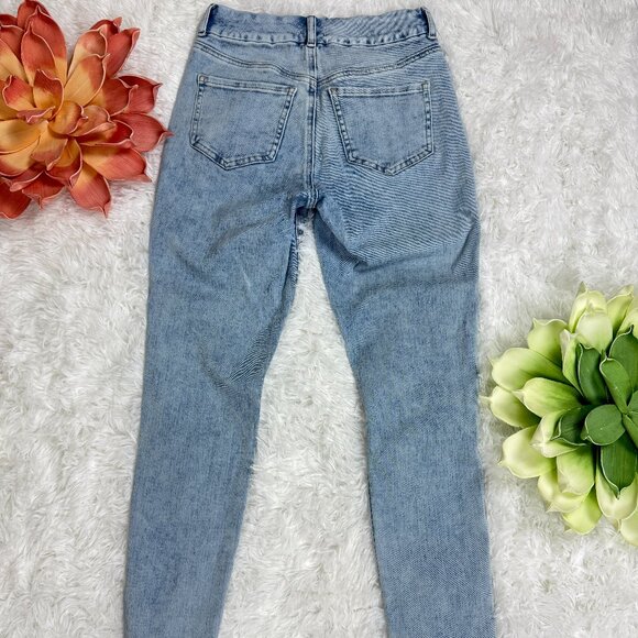 EUC EXPRESS High Rise Marbled FlexX Ripped Skinny Jeans S Petite - Picture 4 of 9